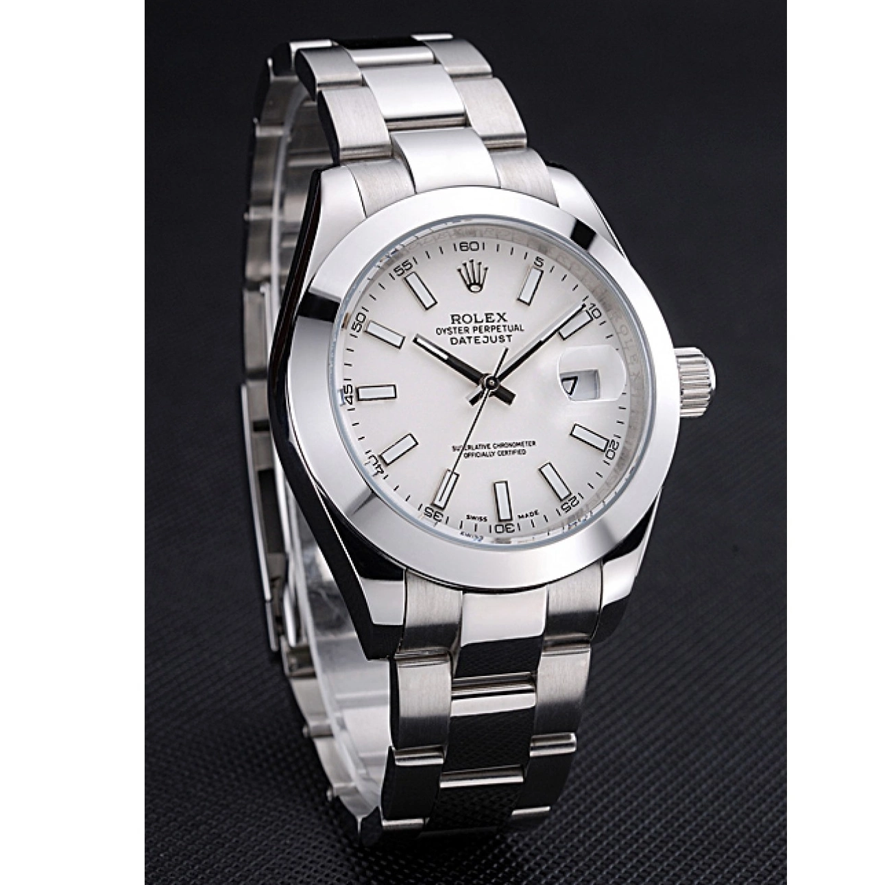 Good copy rolex watches Rolex Datejust Stainless Steel White 622266 Dial Case 0526